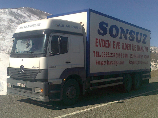 SONSUZ evden eve asansörlü nakliyat Konya